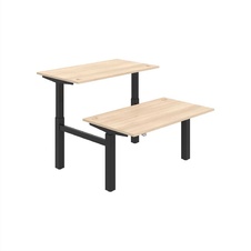 HOBIS párový výškovo nastaviteľný stôl MOTION DUAL MSD 2 1400, stand.ovládanie, agát - 1