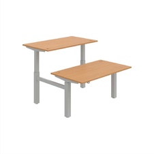 HOBIS párový výškovo nastaviteľný stôl MOTION DUAL MSD 2 1400, stand.ovládanie, buk