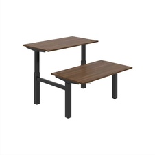 HOBIS párový výškovo nastaviteľný stôl MOTION DUAL MSD 2 1400, stand.ovládanie, orech - 1