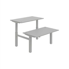 HOBIS párový výškovo nastaviteľný stôl MOTION DUAL MSD 2 1400, stand.ovládanie, šedá