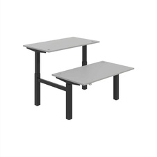 HOBIS párový výškovo nastaviteľný stôl MOTION DUAL MSD 2 1400, stand.ovládanie, šedá - 1