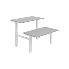 HOBIS párový výškovo nastaviteľný stôl MOTION DUAL MSD 2 1400, stand.ovládanie, šedá - 2