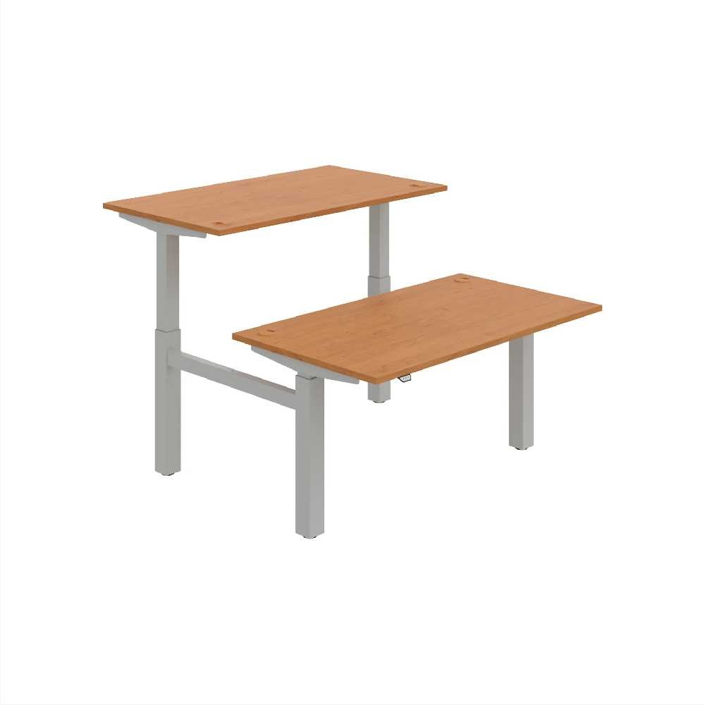 HOBIS párový výškovo nastaviteľný stôl MOTION DUAL MSD 2 1400, stand.ovládanie, jelša