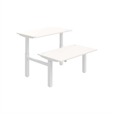 HOBIS párový výškovo nastaviteľný stôl MOTION DUAL MSD 2 1400, stand.ovládanie, biela - 2