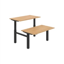 HOBIS párový výškovo nastaviteľný stôl MOTION DUAL MSD 2 1400, stand.ovládanie, dub - 1