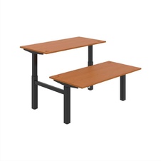 HOBIS párový výškovo nastaviteľný stôl MOTION DUAL MSD 2 1600, stand.ovládanie, čerešňa - 1