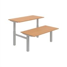 HOBIS párový výškovo nastaviteľný stôl MOTION DUAL MSD 2 1600, stand.ovládanie, buk