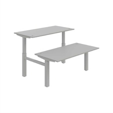 HOBIS párový výškovo nastaviteľný stôl MOTION DUAL MSD 2 1600, stand.ovládanie, šedá