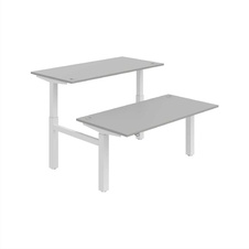 HOBIS párový výškovo nastaviteľný stôl MOTION DUAL MSD 2 1600, stand.ovládanie, šedá - 2