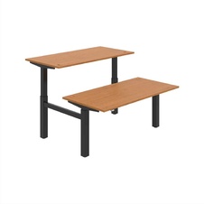 HOBIS párový výškovo nastaviteľný stôl MOTION DUAL MSD 2 1600, stand.ovládanie, jelša - 1