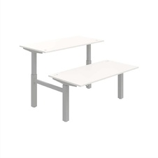 HOBIS párový výškovo nastaviteľný stôl MOTION DUAL MSD 2 1600, stand.ovládanie, biela