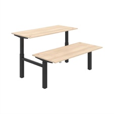 HOBIS párový výškovo nastaviteľný stôl MOTION DUAL MSD 2 1800, stand.ovládanie, agát - 1