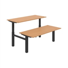 HOBIS párový výškovo nastaviteľný stôl MOTION DUAL MSD 2 1800, stand.ovládanie, buk - 1
