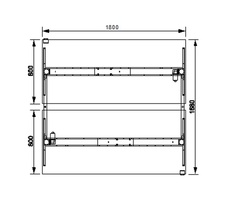 HOBIS párový výškovo nastaviteľný stôl MOTION DUAL MSD 2 1800, stand.ovládanie, buk - 3