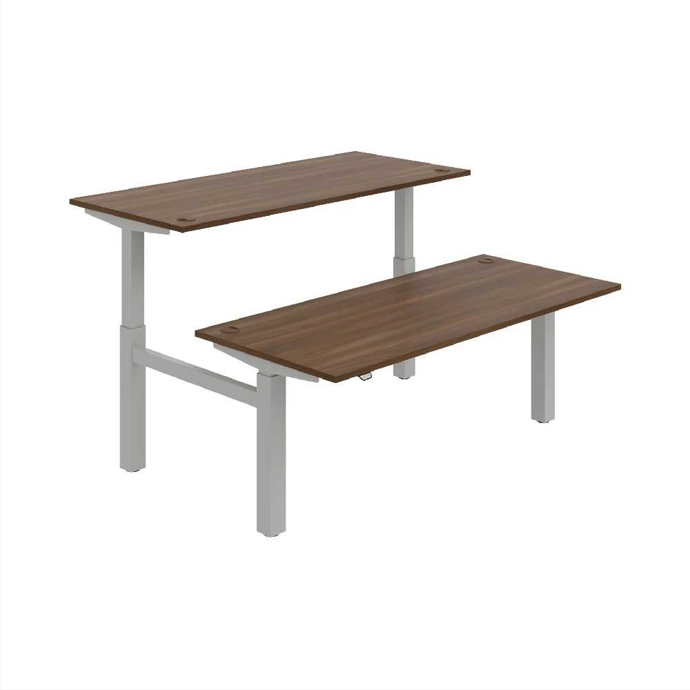 HOBIS párový výškovo nastaviteľný stôl MOTION DUAL MSD 2 1800, stand.ovládanie, orech