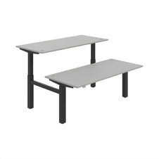 HOBIS párový výškovo nastaviteľný stôl MOTION DUAL MSD 2 1800, stand.ovládanie, šedá - 1
