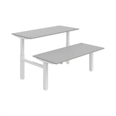 HOBIS párový výškovo nastaviteľný stôl MOTION DUAL MSD 2 1800, stand.ovládanie, šedá - 2