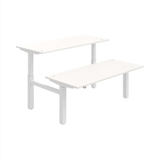 HOBIS párový výškovo nastaviteľný stôl MOTION DUAL MSD 2 1800, stand.ovládanie, biela - 2