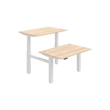 HOBIS párový výškovo nastaviteľný stôl 120 cm, pamäť.ovlad. - MOTION DUAL MSD 2M 1200, agát - 2