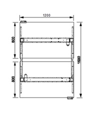HOBIS párový výškovo nastaviteľný stôl 120 cm, pamäť.ovlad. - MOTION DUAL MSD 2M 1200, agát - 3