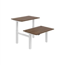 HOBIS párový výškovo nastaviteľný stôl 120 cm, pamäť.ovlad. - MOTION DUAL MSD 2M 1200, orech - 2