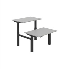 HOBIS párový výškovo nastaviteľný stôl 120 cm, pamäť.ovlad. - MOTION DUAL MSD 2M 1200, šedá - 1