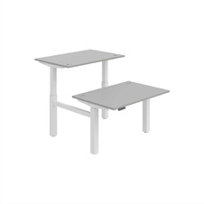 HOBIS párový výškovo nastaviteľný stôl 120 cm, pamäť.ovlad. - MOTION DUAL MSD 2M 1200, šedá - 2