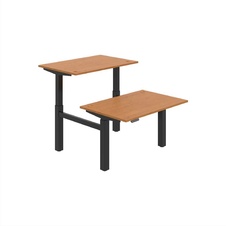 HOBIS párový výškovo nastaviteľný stôl 120 cm, pamäť.ovlad. - MOTION DUAL MSD 2M 1200, jelša - 1