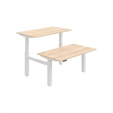 HOBIS párový výškovo nastaviteľný stôl 140 cm, pamäť.ovlad. - MOTION DUAL MSD 2M 1400, agát - 2