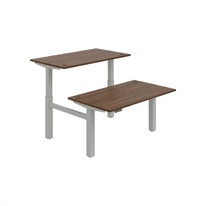 HOBIS párový výškovo nastaviteľný stôl 140 cm, pamäť.ovlad. - MOTION DUAL MSD 2M 1400, orech