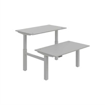 HOBIS párový výškovo nastaviteľný stôl 140 cm, pamäť.ovlad. - MOTION DUAL MSD 2M 1400, šedá