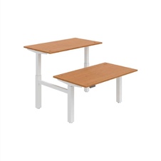 HOBIS párový výškovo nastaviteľný stôl 140 cm, pamäť.ovlad. - MOTION DUAL MSD 2M 1400, jelša - 2