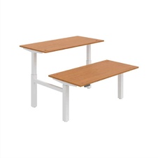 HOBIS párový výškovo nastaviteľný stôl 160 cm, pamäť.ovlad. - MOTION DUAL MSD 2M 1600, jelša - 2