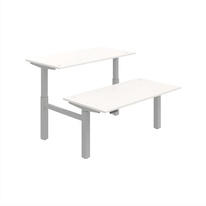 HOBIS párový výškovo nastaviteľný stôl 160 cm, pamäť.ovlad. - MOTION DUAL MSD 2M 1600, biela