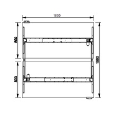 HOBIS párový výškovo nastaviteľný stôl 160 cm, pamäť.ovlad. - MOTION DUAL MSD 2M 1600, biela - 3