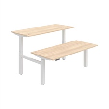 HOBIS párový výškovo nastaviteľný stôl 180 cm, pamäť.ovlad. - MOTION DUAL MSD 2M 1800, agát - 2