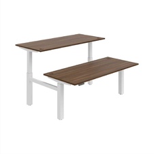 HOBIS párový výškovo nastaviteľný stôl 180 cm, pamäť.ovlad. - MOTION DUAL MSD 2M 1800, orech - 2