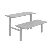 HOBIS párový výškovo nastaviteľný stôl 180 cm, pamäť.ovlad. - MOTION DUAL MSD 2M 1800, šedá