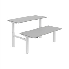 HOBIS párový výškovo nastaviteľný stôl 180 cm, pamäť.ovlad. - MOTION DUAL MSD 2M 1800, šedá - 2