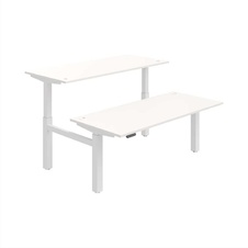 HOBIS párový výškovo nastaviteľný stôl 180 cm, pamäť.ovlad. - MOTION DUAL MSD 2M 1800, biela - 2