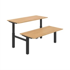 HOBIS párový výškovo nastaviteľný stôl 180 cm, pamäť.ovlad. - MOTION DUAL MSD 2M 1800, dub - 1