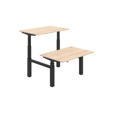 HOBIS párový výškovo nastaviteľný stôl MOTION DUAL MSD 3 1200, stand.ovládanie, agát - 1