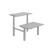 HOBIS párový výškovo nastaviteľný stôl MOTION DUAL MSD 3 1200, stand.ovládanie, šedá