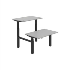 HOBIS párový výškovo nastaviteľný stôl MOTION DUAL MSD 3 1200, stand.ovládanie, šedá - 1