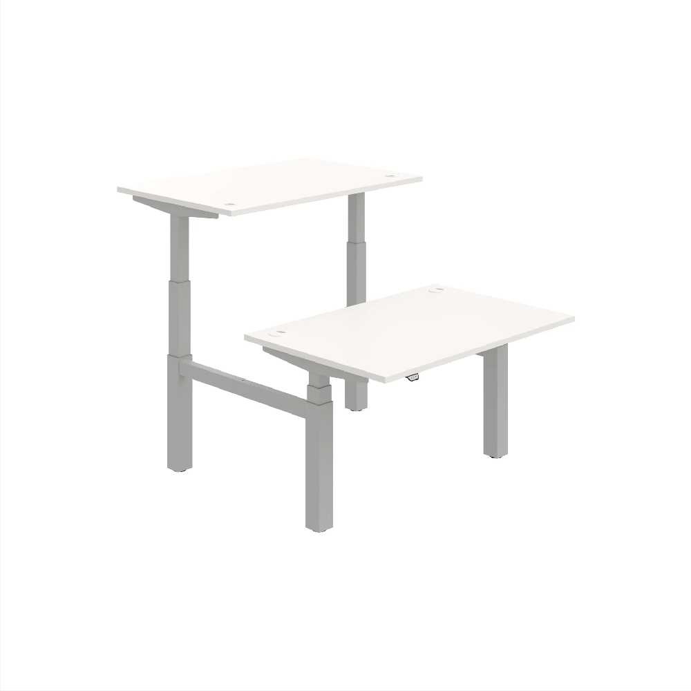 HOBIS párový výškovo nastaviteľný stôl MOTION DUAL MSD 3 1200, stand.ovládanie, biela