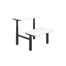 HOBIS párový výškovo nastaviteľný stôl MOTION DUAL MSD 3 1200, stand.ovládanie, biela - 1