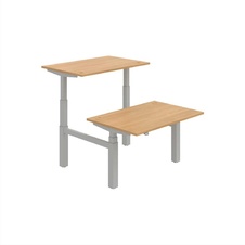 HOBIS párový výškovo nastaviteľný stôl MOTION DUAL MSD 3 1200, stand.ovládanie, dub