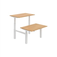 HOBIS párový výškovo nastaviteľný stôl MOTION DUAL MSD 3 1200, stand.ovládanie, dub - 2