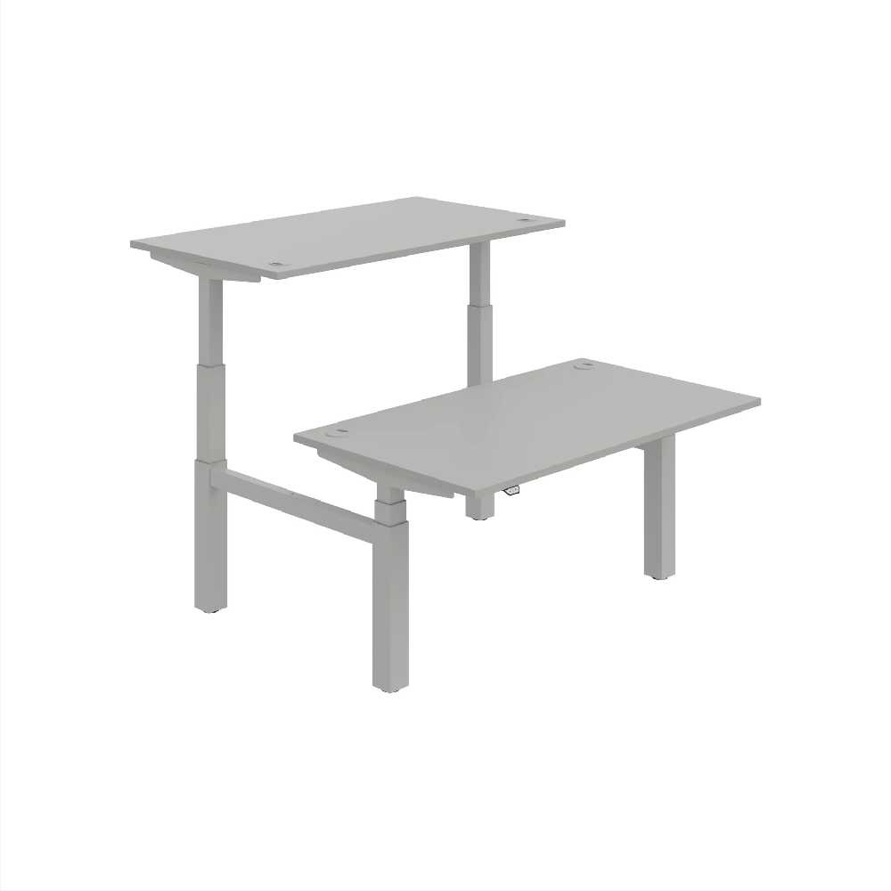 HOBIS párový výškovo nastaviteľný stôl MOTION DUAL MSD 3 1400, stand.ovládanie, šedá