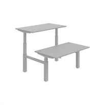 HOBIS párový výškovo nastaviteľný stôl MOTION DUAL MSD 3 1400, stand.ovládanie, šedá